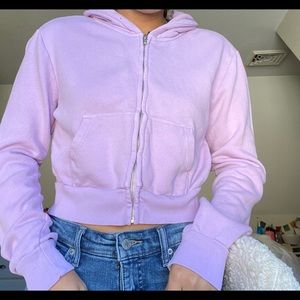 Light purple zip up